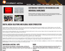 Screenshot of the Fourway Media homepage