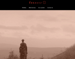 Screenshot of the Foxnose Web Design homepage