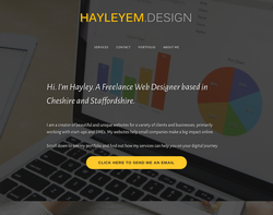 Screenshot of the HAYLEYEM.DESIGN homepage