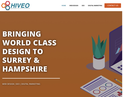 Screenshot of the Hiveo Digital homepage
