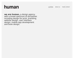 Screenshot of the Human Design homepage