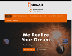 Screenshot of the Inkwell Conceptual Design homepage