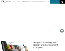 Screenshot of the Intelicle Ltd homepage