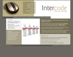 Screenshot of the Intercode homepage