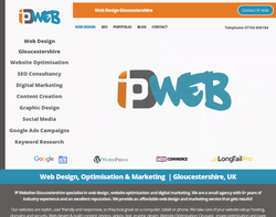 Screenshot of the IP Websites homepage