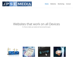Screenshot of the JPSE Media Limited homepage