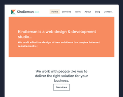 Screenshot of the Kindleman homepage