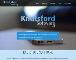 Screenshot of the Knutsford Software Ltd homepage