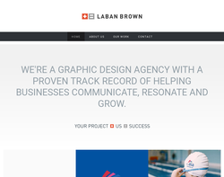 Screenshot of the Laban Brown Design homepage