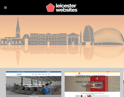 Screenshot of the Leicester Websites homepage