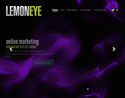 Screenshot of the Lemoneye homepage