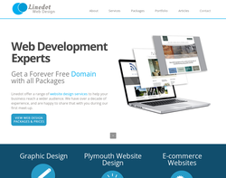 Screenshot of the LineDot Web Design homepage