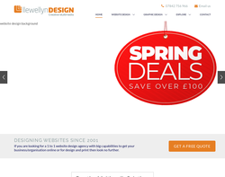 Screenshot of the Llewellyn Design homepage