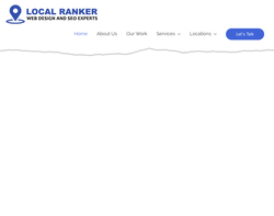 Screenshot of the Local Ranker homepage
