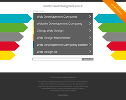 Screenshot of the London Web Designers ltd homepage