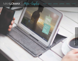Screenshot of the Maxlomax Ltd homepage