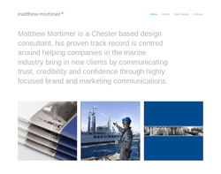 Screenshot of the Mortimer Design Limited homepage