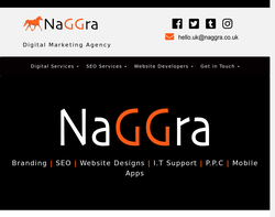Screenshot of the NaGGra Digital homepage