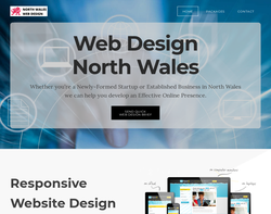 Screenshot of the North Wales Web Design homepage