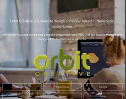 Screenshot of the Orbit Creative homepage