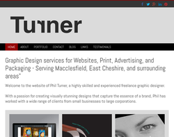 Screenshot of the Phil Turner homepage