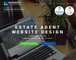 Screenshot of the Property Web Design Pro (PWDP) homepage