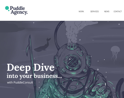 Screenshot of the Puddle Digital Ltd homepage
