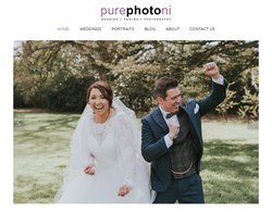 Screenshot of the Pure Photo N.I homepage