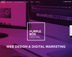 Screenshot of the Purplebox Digital homepage