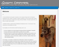 Screenshot of the Quantic Computers LTD homepage