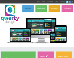 Screenshot of the Qwerty Design - Joanna Helsdown Web Design homepage