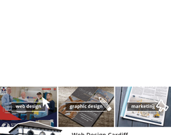 Screenshot of the Rhys Welsh Freelance Designer homepage