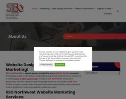 Screenshot of the SEO Northwest homepage