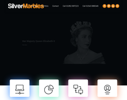 Screenshot of the Silvermarbles homepage