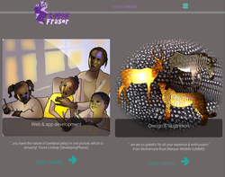 Screenshot of the Simon Fraser Design homepage