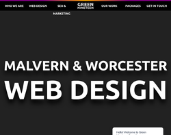 Screenshot of the Skyblu Web Design homepage