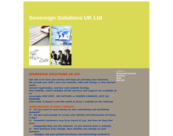 Screenshot of the SOVEREIGN SOLUTIONS UK LTD homepage