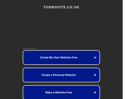Screenshot of the Turbosite.co.uk homepage