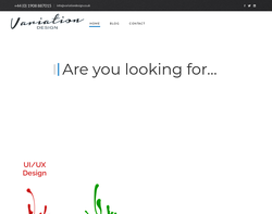 Screenshot of the Variation Design Consultants homepage