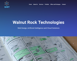 Screenshot of the Walnut Rock Technologies homepage
