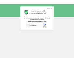 Screenshot of the Web Action homepage