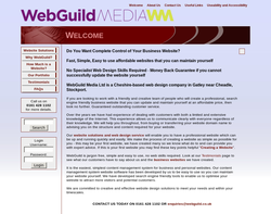 Screenshot of the WebGuild Media Ltd homepage