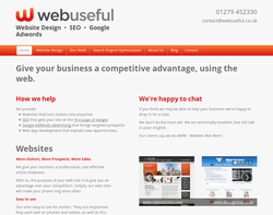 Screenshot of the Webuseful Solutions homepage