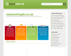 Screenshot of the Web Working for You Ltd homepage