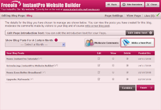 Write new post button