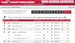 Page manager with combined pages