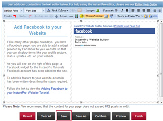 Added Facebook Widget