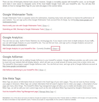 Webmaster Tools