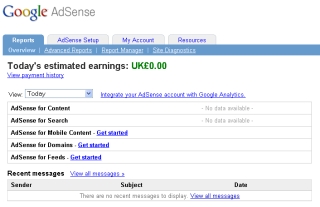 Login to Adsense