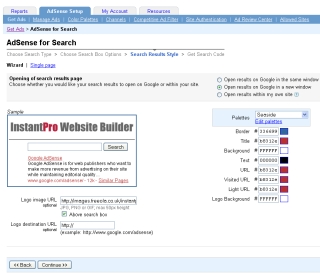 Choose the appearance of search results